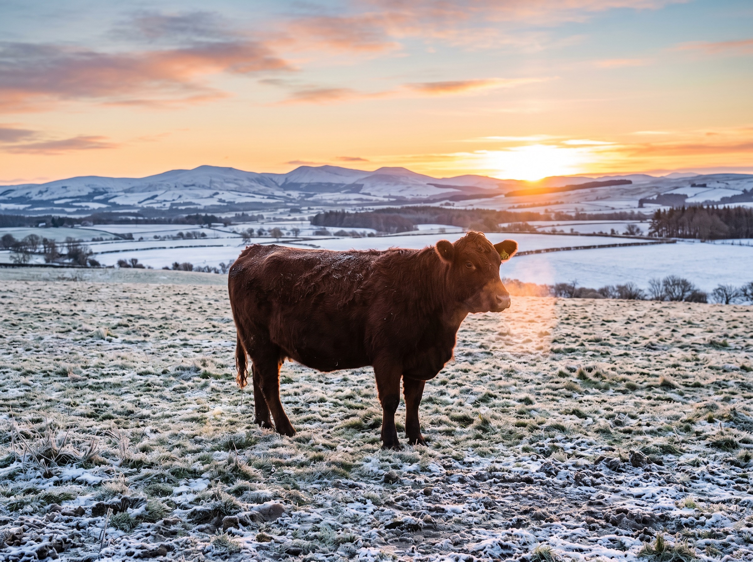 A cow for una vaca